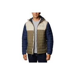 Kurtka przejściowa z kapturem Powder Lite. Zielone kurtki Columbia, m, bez wzorów, z puchu, z kapturem. Za 469.30 zł.