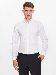 Hugo Koszula Erondo 50389769 Biały Extra Slim Fit. Białe koszule Hugo, m, bez wzorów, z bawełny, bez kołnierzyka, bez ramiączek. Za 259.99 zł.