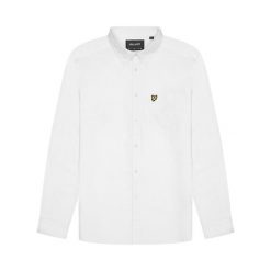 Koszula z długim rękawem Lyle & Scott Plain Oxford. Białe koszule LYLE AND SCOTT, m, bez wzorów, z bawełny, bez kołnierzyka, bez ramiączek. Za 269.10 zł.