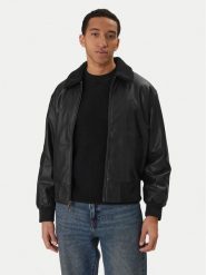 Calvin Klein Jeans Kurtka z imitacji skóry LV04RE403G Czarny Regular Fit. Czarne kurtki Calvin Klein Jeans, m, bez wzorów, z jeansu, bez kaptura. Za 949.99 zł.