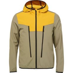 Kurtka softshell męska LOAP Urland - beż/fluo żółty L. Brązowe kurtki ZONE PERFECT, na wiosnę, l, bez wzorów, z softshellu. Za 307.99 zł.
