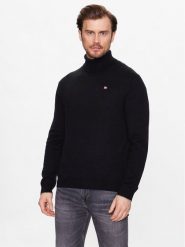Napapijri Golf Damavand NP0A4GJT Czarny Regular Fit. Czarne golfy Napapijri, m, bez wzorów, z wełny, bez kołnierzyka, bez ramiączek. Za 309.99 zł.