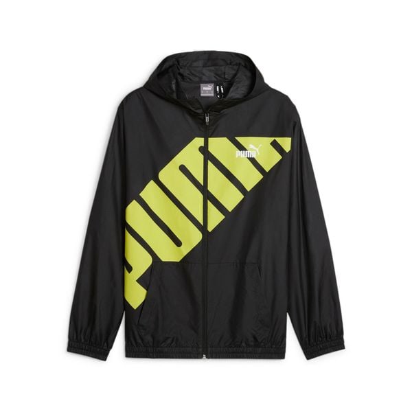 Puma Kurtka Hooded Graphic Windbreaker 62383701. Czarne kurtki Puma, xl, bez wzorów, bez kaptura. Za 182.99 zł.