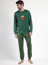 Peanuts Piżama "Peanuts" w kolorze zielonym rozmiar: L. Zielone piżamy Peanuts, l, bez wzorów, z bawełny, bez ramiączek. Za 165.99 zł.