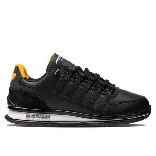 Buty do chodzenia męskie K-Swiss Rinzler Gt X Mclaren. Czarne buty sportowe casual K-SWISS, bez wzorów, z materiału, bez zapięcia. Za 633.00 zł.