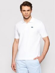 La Martina Polo BPMP01 PK031 Biały Regular Fit. Białe koszulki polo La Martina, l, bez wzorów, z bawełny, bez kołnierzyka, bez ramiączek. Za 229.99 zł.