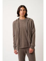 AUTHENTIC CASHMERE Kaszmirowy kardigan "Neurre" w kolorze brązowym rozmiar: L. Brązowe swetry rozpinane AUTHENTIC CASHMERE, l, bez wzorów, z kaszmiru, bez kołnierzyka, bez ramiączek. Za 478.99 zł.