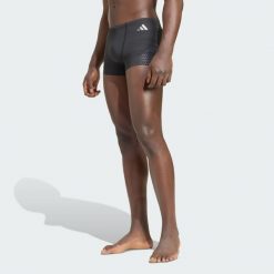 BOKSERKI DO PŁYWANIA SPEEDTECH. Czarne bokserki Adidas, l, bez wzorów, z dzianiny. Za 199.00 zł.
