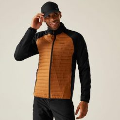 Kurtka męska hybrydowa Clumber. Brązowe kurtki Regatta, m, bez wzorów, z puchu, bez kaptura. Za 199.99 zł.