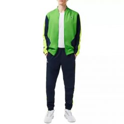Dres treningowy męski Lacoste Sport. Zielone komplety dresowe LACOSTE, m, bez wzorów, z bawełny, bez ramiączek. Za 632.00 zł.
