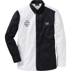 Koszula z długim rękawem Regular Fit bonprix czarno-biały. Koszule marki Under Armour. Za 59.99 zł.