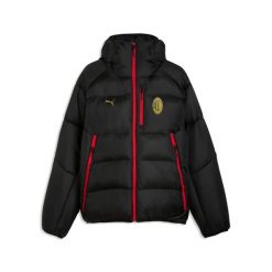 Kurtka puchowa Milan AC Tech 2025/26. Czarne kurtki Puma, xl, bez wzorów, z puchu, bez kaptura. Za 594.00 zł.