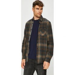 Tom Tailor Denim - Koszula. Szare koszule TOM TAILOR DENIM, bez wzorów, z bawełny, bez kołnierzyka, bez ramiączek. W wyprzedaży za 99.90 zł.