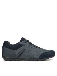 Geox Sneakersy U Ravex U463FC 0EK22 C4002 Granatowy. Niebieskie buty sportowe casual Geox, bez wzorów, ze skóry, bez zapięcia. Za 299.99 zł.
