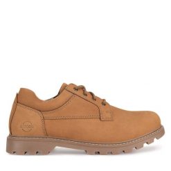Półbuty Lasocki. Brązowe eleganckie półbuty Lasocki, bez wzorów, bez obcasa, bez zapięcia. Za 249.99 zł.