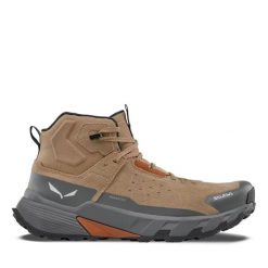 Buty trekkingowe Salewa Pedroc Leather ID Ptx. Brązowe buty turystyczne Salewa, bez wzorów, z materiału, bez zapięcia, do biegania. Za 700.50 zł.