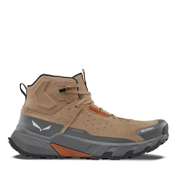Buty trekkingowe Salewa Pedroc Leather ID Ptx. Brązowe buty turystyczne Salewa, bez wzorów, z materiału, bez zapięcia, do biegania. Za 700.50 zł.