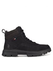 U.S. Polo Assn. Trzewiki JAMIE001M/DL1 Czarny. Czarne botki sznurowane U.S. Polo Assn., bez wzorów, ze skóry, bez obcasa, bez zapięcia. Za 379.99 zł.