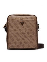Guess Saszetka Milano HMMILO P4260 Beżowy. Brązowe saszetki i nerki Guess, z aplikacjami, ze skóry. Za 319.99 zł.