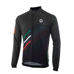 Koszulka rowerowa męska Rogelli TEAM z długim rękawem. Czarne bluzy Rogelli, m, bez wzorów, bez kaptura. Za 330.00 zł.