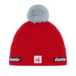Czapka Eisbar Jamie Pompon MÜ SA. Czerwone czapki zimowe Eisbar, bez wzorów, z wełny. Za 249.90 zł.