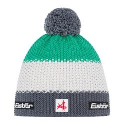 Czapka Eisbar Star Pompon MÜ SA. Zielone czapki zimowe Eisbar, bez wzorów, z wełny. Za 205.51 zł.