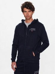 Tommy Hilfiger Bluza UM0UM02879 Granatowy Regular Fit. Niebieskie bluzy Tommy Hilfiger, m, bez wzorów, z syntetyku, bez kaptura. Za 279.99 zł.