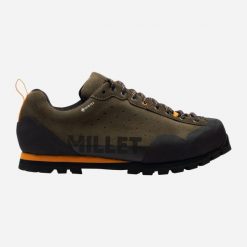 Buty turystyczne MILLET Friction Gore-Tex U grafitowy. Zielone buty trekkingowe Millet, bez wzorów, z gore-texu, bez zapięcia. Za 899.00 zł.