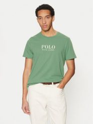 Polo Ralph Lauren T-Shirt 714899613017 Zielony Regular Fit. Zielone koszulki polo Polo Ralph Lauren, m, bez wzorów, z bawełny, bez kołnierzyka, bez ramiączek. Za 189.99 zł.