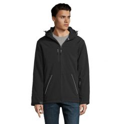 Męska Kurtka Rock Padded Soft Shell Jacket. Czarne kurtki SOL'S, m, bez wzorów, bez kaptura. Za 482.99 zł.