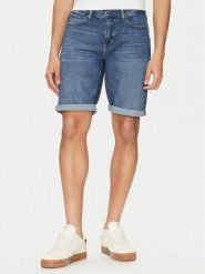 Calvin Klein Szorty jeansowe K10K114075 Niebieski Slim Fit. Niebieskie szorty CALVIN KLEIN, m, bez wzorów, z bawełny. Za 229.99 zł.