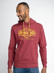 Petrol Industries Bluza M-1030-SWH302 Czerwony Regular Fit. Czerwone bluzy Petrol Industries, m, bez wzorów, z bawełny, bez kaptura. Za 229.99 zł.