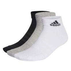 Skarpety adidas Cushioned Sportswear Ankle Socks 3p. Białe skarpety Adidas, bez wzorów, z bawełny. Za 58.55 zł.