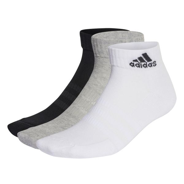 Skarpety adidas Cushioned Sportswear Ankle Socks 3p. Białe skarpety Adidas, bez wzorów, z bawełny. Za 59.00 zł.