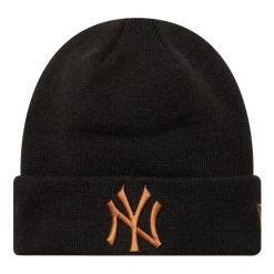 Czapka Unisex Dla Dorosłych New Era Beanie. Czarne czapki zimowe REYDON SPORTS, bez wzorów. Za 194.99 zł.