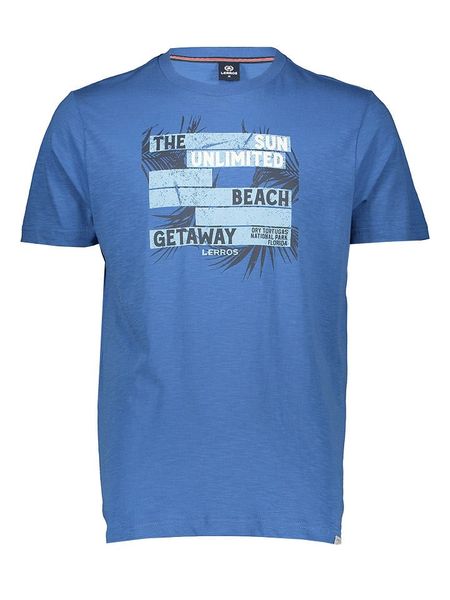 Lerros Koszulka w kolorze niebieskim rozmiar: XL. Niebieskie bezrękawniki Lerros, xl, bez wzorów, z bawełny, bez kołnierzyka, bez ramiączek. Za 47.94 zł.