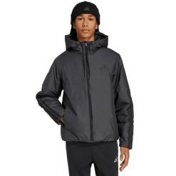 Męska kurtka adidas Essentials Climawarm Insulated Hooded czarna. Czarne kurtki Adidas, m, bez wzorów, z poliesteru, bez kaptura. Za 303.99 zł.