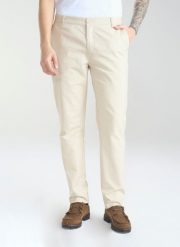 PAKO LORENTE – Beżowe męskie spodnie chino P24SF-WX-004-E-0 - Pako Lorente. Brązowe spodnie materiałowe Pako Lorente, na co dzień, na wiosnę, l, bez wzorów, z bawełny, casualowe. Za 119.99 zł.