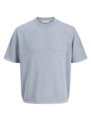 Jack & Jones Sweter "Jorcassis" w kolorze błękitnym rozmiar: XL. Niebieskie swetry nierozpinane Jack & Jones, xl, bez wzorów, z bawełny, bez kołnierzyka, bez ramiączek. Za 79.03 zł.