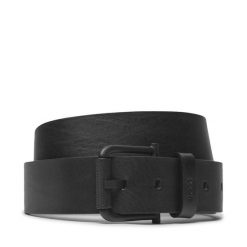 Pasek Męski BOSS. Czarne paski Boss, bez wzorów. Za 399.99 zł.