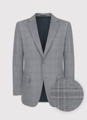 PAKO LORENTE – Szara marynarka casualowa w kratę. Szare garnitury Pako Lorente, na co dzień, m, bez wzorów, casualowe. Za 549.99 zł.