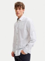 Jack & Jones Koszula Henry 12289197 Biały Regular Fit. Białe koszule Jack & Jones, m, bez wzorów, z bawełny, bez kołnierzyka, bez ramiączek. Za 159.99 zł.