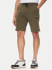 Aeronautica Militare Szorty sportowe 251BF017F459 Khaki Regular Fit. Brązowe krótkie spodenki sportowe Aeronautica Militare, m, bez wzorów, z bawełny. Za 299.99 zł.
