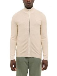 Mustang Kardigan w kolorze beżowym rozmiar: 3XL. Brązowe swetry rozpinane Mustang, xl, bez wzorów, z bawełny, bez kołnierzyka, bez ramiączek. Za 157.35 zł.