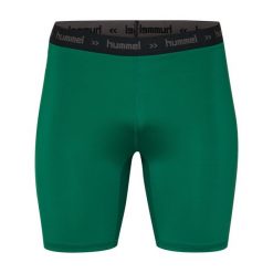 Spodenki termoaktywne piłkarskie dla dorosłych Hummel First Performance Tight. Zielone bielizna termoaktywna Hummel, m, bez wzorów, z elastanu, bez ramiączek, na fitness i siłownię. Za 55.00 zł.