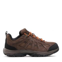 Trekkingi Columbia. Brązowe buty trekkingowe Columbia, bez wzorów, bez zapięcia. Za 299.99 zł.