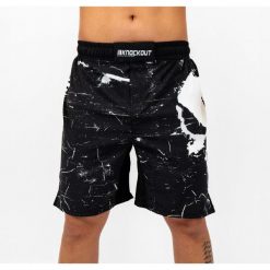 Szorty MMA Knockout Pupishe 2.0. Czarne szorty KNOCKOUT, bez wzorów, sportowe. Za 151.79 zł.