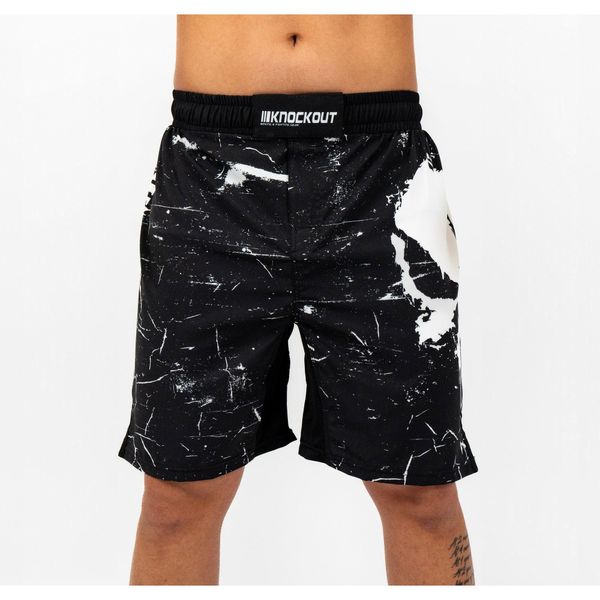 Szorty MMA Knockout Pupishe 2.0. Czarne szorty KNOCKOUT, l, bez wzorów, eleganckie. Za 151.79 zł.