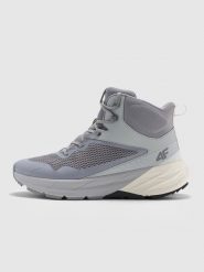 4F Wysokie buty trekkingowe SPEED HIKER z membraną męskie - szare 40. Szare buty trekkingowe 4F, bez wzorów, z gumy, bez zapięcia. Za 399.99 zł.