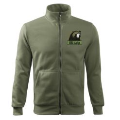 Bluza z haftowanym logiem Wild Camp L. Zielone bluzy WILD CAMP, l, bez wzorów, bez kaptura. Za 160.00 zł.
